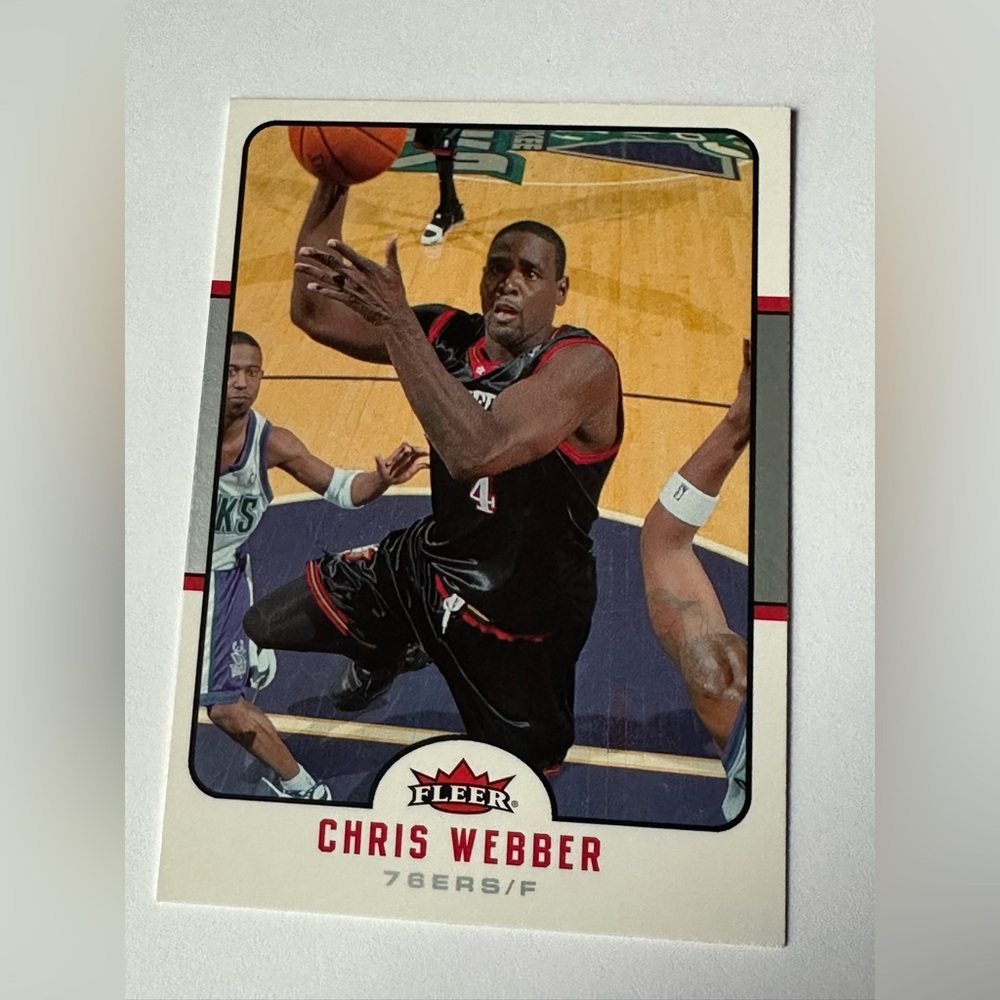 Chris Webber Basketball Trading Card - Philadelphia 76ers